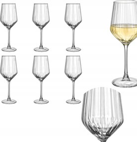 Vörösboros pohár szett 6 db-os Szett 515 ml klasszikus üveg