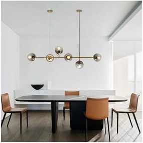 Csillár zsinóron 6xE27/10W/230V arany