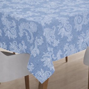 Abrosz asztalra anyagból készült négyzet alakú virágmintás 145x145cm