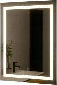 Led Tükör 50X80 Érintőkapcsolóval Led Luna Világítás