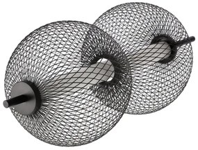 PUMA LED zsinóros függeszték LED/10W/230V, átm. 14 cm, fekete