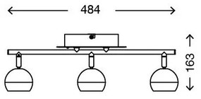 Briloner 2040-032 - LED RGB állítható spotlámpa 3xLED/3,3W/230V + DO