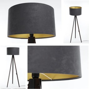 Állólámpa STANDART 1xE27/60W/230V szürke/wenge