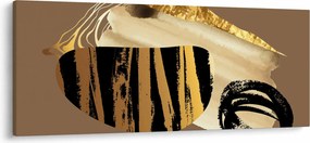 Kép - Absztrakció aranybarna N⁰2 (120x50 cm)