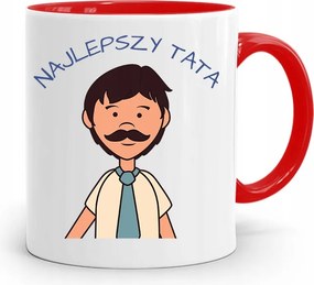 Piros Bögre Apának A Legjobb Apa nyomtatott fényképpel