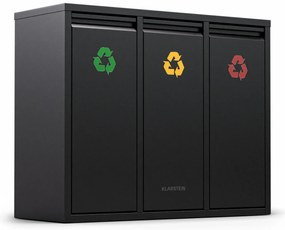 Klarstein Ordnungshüter 3, szemetes, 45 literes, 3 szelektív hulladékgyűjtő kosár, falra szerelhető