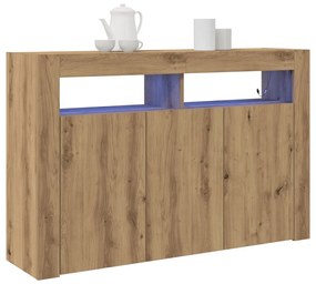 Oldalszekrény Artisan Tölgy Mérnöki Fa 116 x 30 x 75 cm