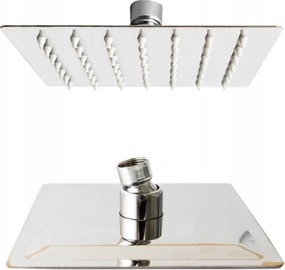 Zuhany esőztető 15x15cm Acél Slim 2mm