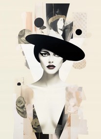 Poszter 40x55cm Portré en décalage