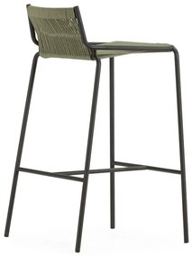 Zöld fém bárszék (ülésmagasság 65 cm) Emily – Marckeric