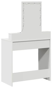 Sminkasztal LED Fényekkel - Fehér - 79x41x140 cm