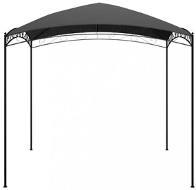 antracitszürke pavilon 3 x 3 x 2,65 m 180 g/m²