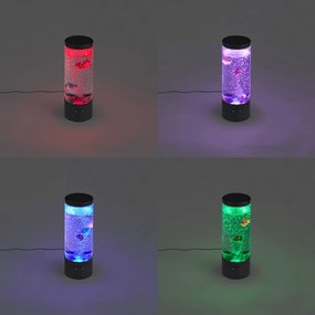 Buborékcső fekete 30 cm LED RGB-vel - Sealife
