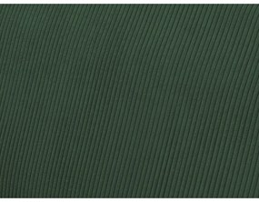 Zöld kordbársony kinyitható-tárolóhelyes sarokkanapé Voltaire – Bobochic Paris