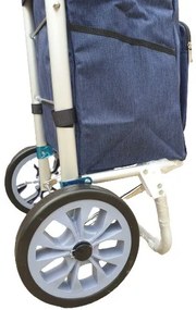 Signal kék aluvázas gurulós bevásárlótáska bevásárlókocsi