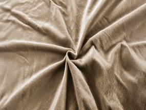 Mikroplüss lepedő NOLVIA 160x200 cm bézs