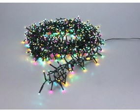 Macaron kültéri fényfüzér, 8 m, 400 LED, (zöld, narancssárga, kék, rózsaszín), időzítő, IP44, 8 m