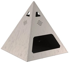 Tűzrakó Barna 50 x 50 x 51 cm időjárásálló acél