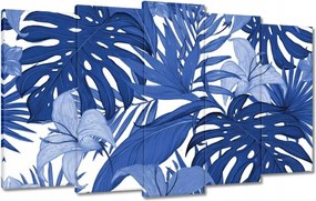 Festmények 100x60 Classic Blue Monstera