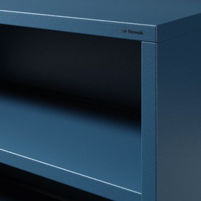 Alacsony polcos szekrény LUCA , 1000 x 900 x 350 mm, Modern: sötétkék