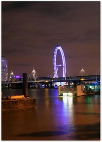 Poszterek A5 Pion Lila London Eye