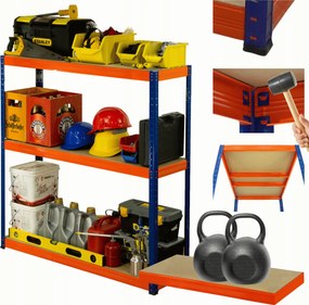 Helios fém tároló állvány 90x100x35cm 3Px275kg