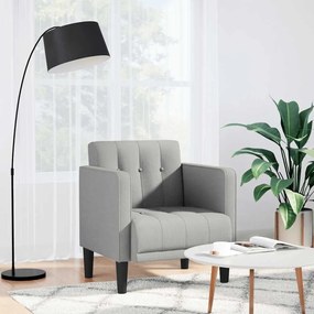 felhőszürke szövet kanapészék karfás szék 53 cm