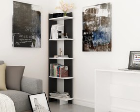 könyvespolc Als - Black, White