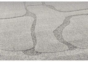 Szürke gyapjú kerek szőnyeg ø 160 cm Morphic Organica – Agnella