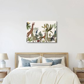 Kép - Állatokkal teli dzsungel (70x50 cm)