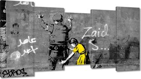 Festmények 150x80 Banksy kislány