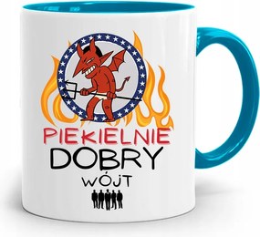 Kék Bögre Pokolian Jó Ajándék fényképes nyomattal