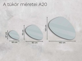 Organikus tükör LED világítással A20