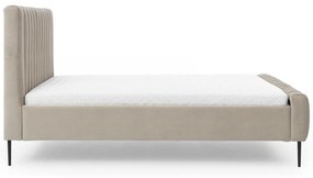 kárpitozott ágy háloszoba Nicole - 140x200, Velluto 2 / Lábak fekete