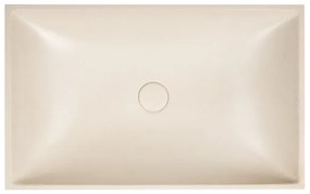 Sapho - Pult fölé szerelhető mosdó 58x36 cm beton/bézs