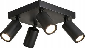 Lampa Mennyezeti Led Fali lámpa 4X GU10 Fekete Premium Fali lámpa Robusztus és tartós