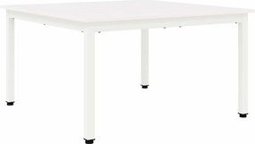 vidaXL Dohányzóasztal Fehér 80 x 80 x 45 cm Tömör fenyőfa