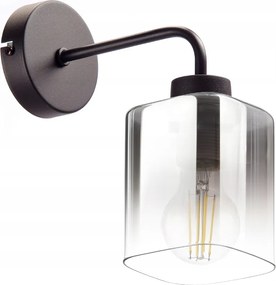 Fali Lámpa Üveg Lámpabúra Króm Ombre E27