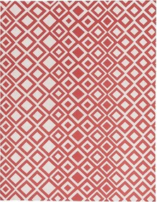 Livarno home Abrosz mosható téglalap alakú, 130 x 160 cm Piros Négyzetek