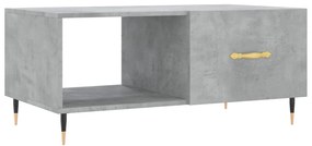 Betonszürke szerelt fa dohányzóasztal 90 x 50 x 40 cm