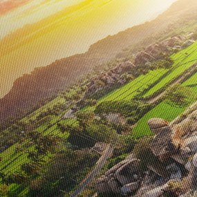 Kép a Hampi-völgyről Indiában (120x50 cm)