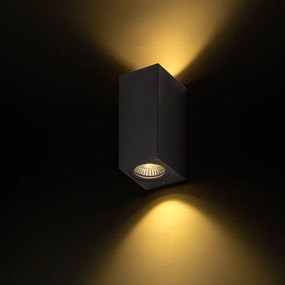 RENDL KUBI II antracitszürke 230V LED 2x3W 56° IP54 3000K