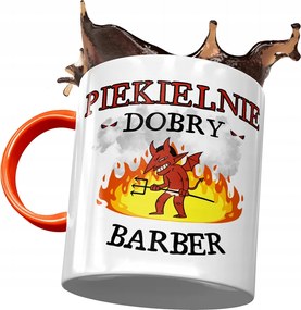 Narancssárga bögre Barbernek Pokolian Jó Nyomtatott Fotóval