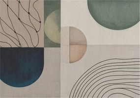 Fotótapéta Flizelina Dekoratív irodai geometrikus formák 208x146 Ragasztó