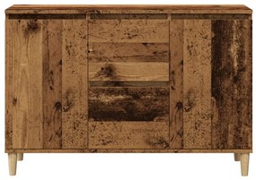 Antik fa színű szerelt fa tálalószekrény 102 x 35 x 70 cm