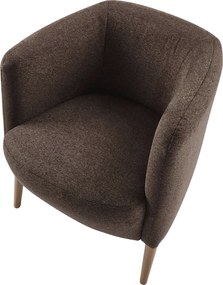 Fotel, barna/bükk, ALIEN