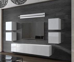 Prince Concept 41 nappali bútor szett magasfényű fehér (240CM)