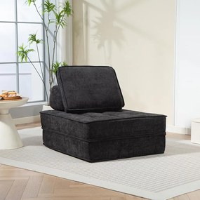 CALMERO kinyitható, multifunkciós kanapé - fekete