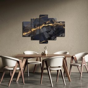 Kép - Fekete - arany dekoráció (150x105 cm)