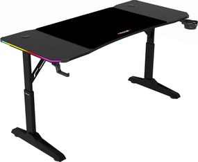 LUMEN RGB LED gamer asztal 120 × 60 cm